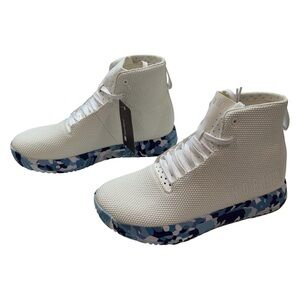 NOBULL White and Blue Camo Sneakers for Men and Women